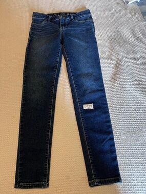 Juicy Couture Girl’s Blue Skinny Medium Wash Stretch Denim 5-Pocket Jeans 2